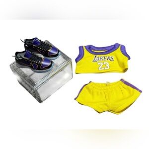 Labubu Lakers outfit with shoes